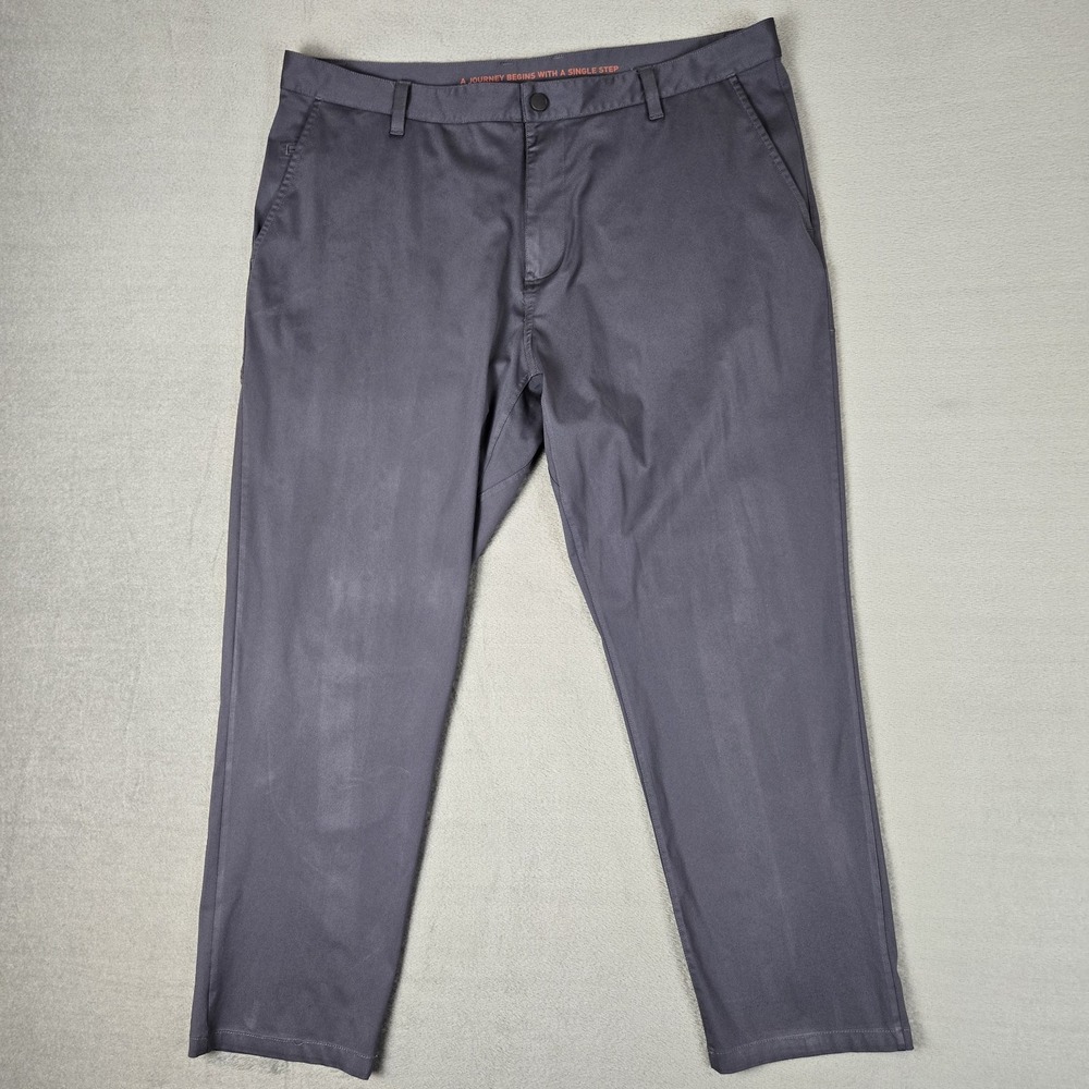 Rhone Pants Men's 38 Commuter Chino Slim Athleisure Gray 10036 *READ